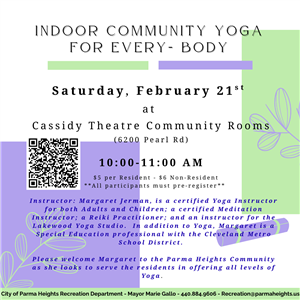 Indoor Community Yoga