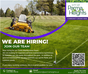 Parks Maintenance Hiring Flyer