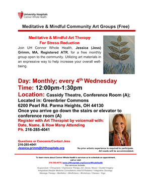 Meditative & Mindful Art Therapy for Stress Reduction